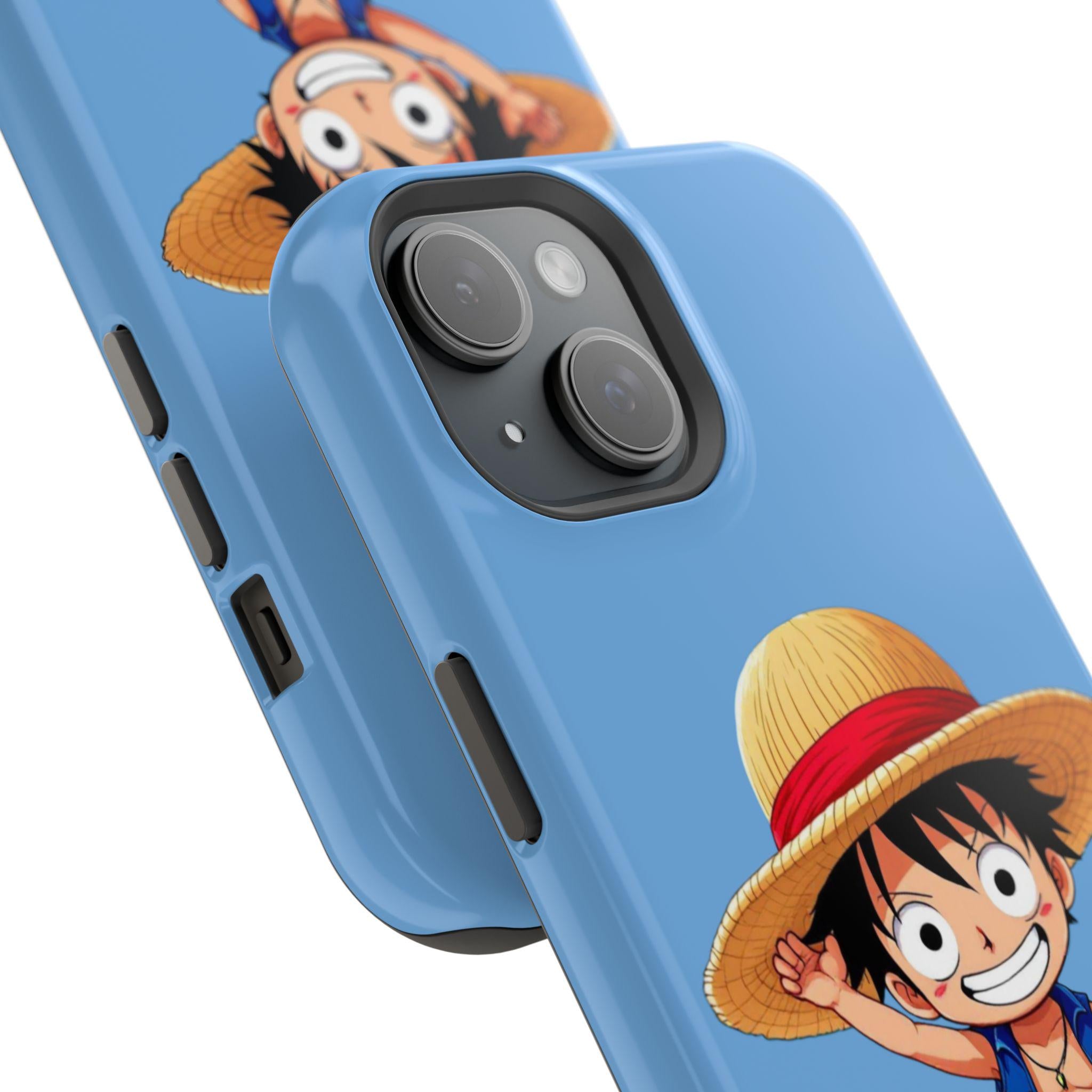 Anime-Inspired Luffy Phone Case for Fans, Impact-Resistant Case, Cute Straw Hat Character, Perfect Gift for Gamers, Mobile Accessories