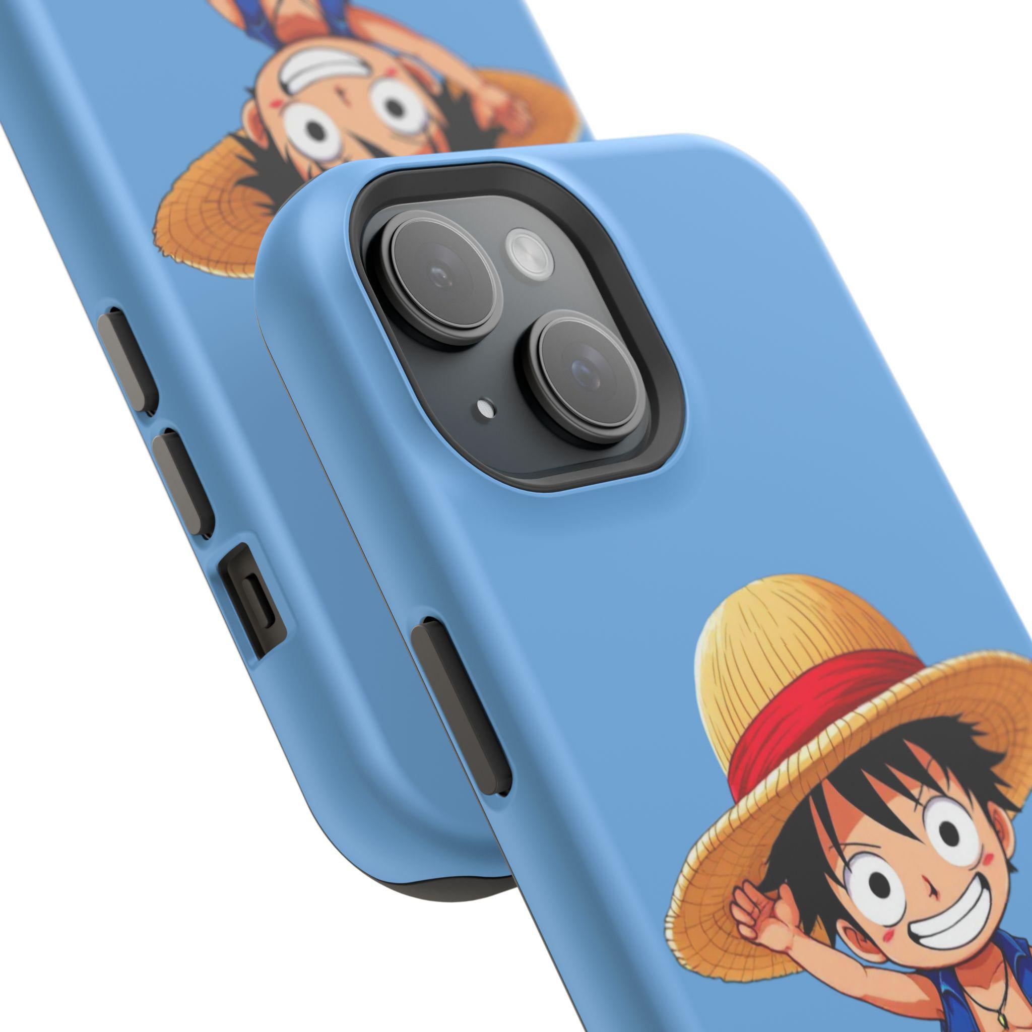 Anime-Inspired Luffy Phone Case for Fans, Impact-Resistant Case, Cute Straw Hat Character, Perfect Gift for Gamers, Mobile Accessories