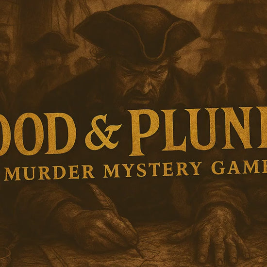 Blood & Plunder Printable Pirate Murder Mystery Game – 15 Players, DIY Game Night Kit, Party Roleplay, Fun for Teens and Adults