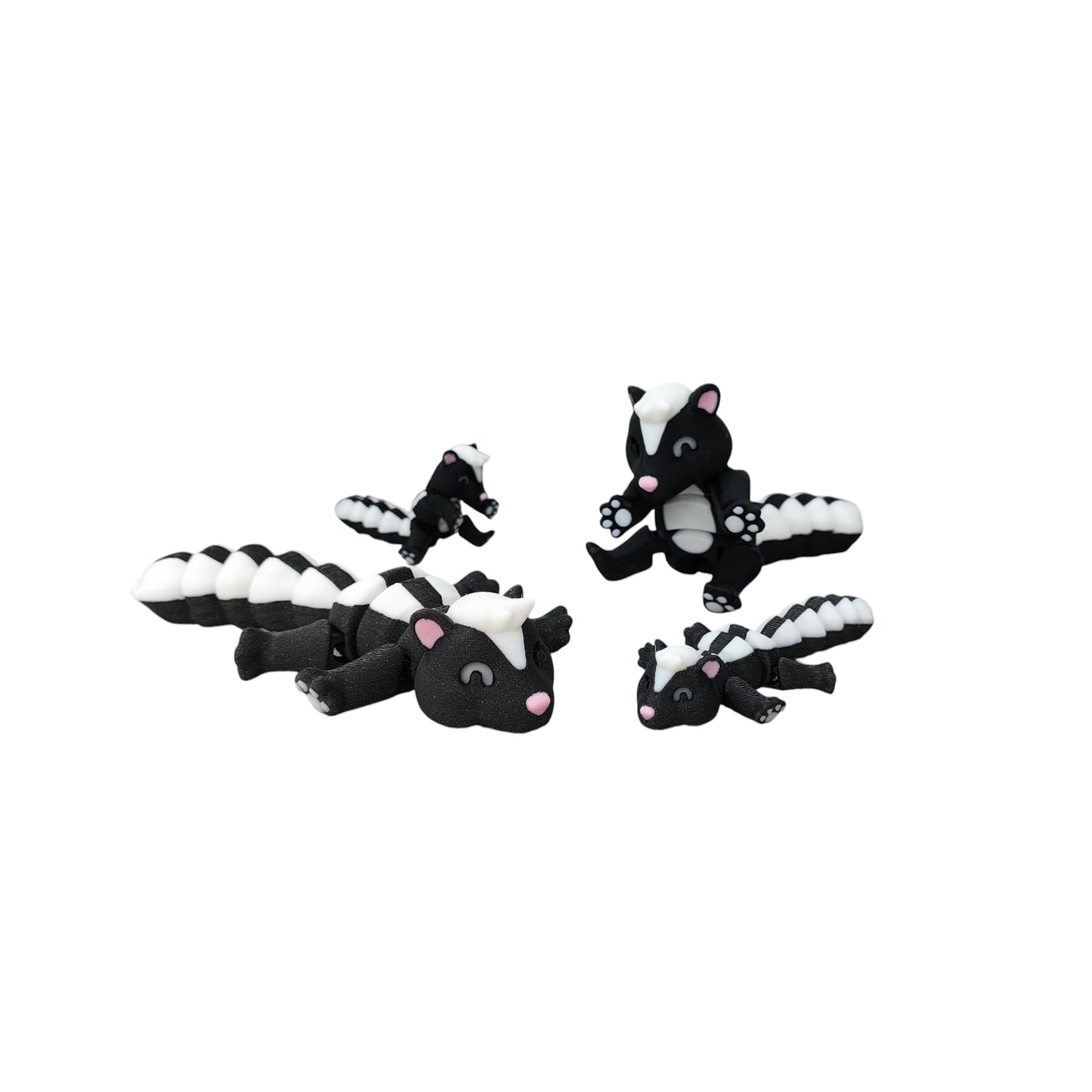 Skunk Trash Animals Fidget Toy - Also Includes Trash, Can, and Lid